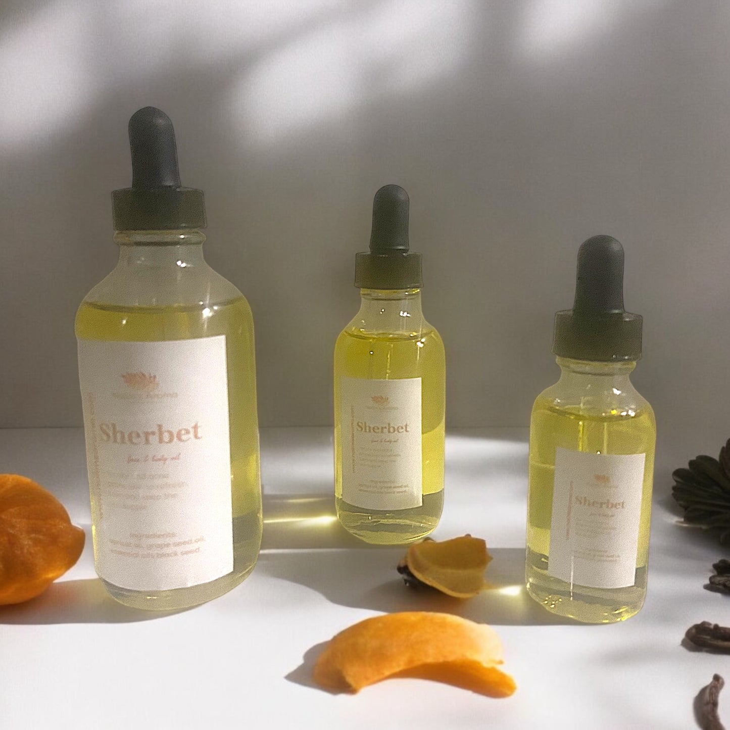 Sherbet body oil